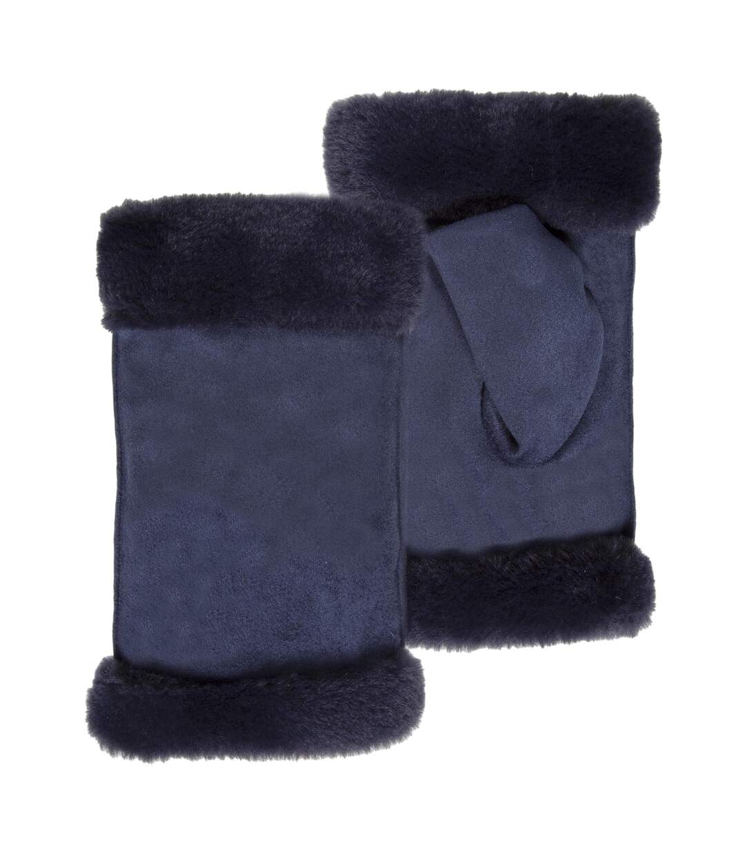 Isotoner Mitaines femme chauds, doublés imitation fourrure, taille unique-3