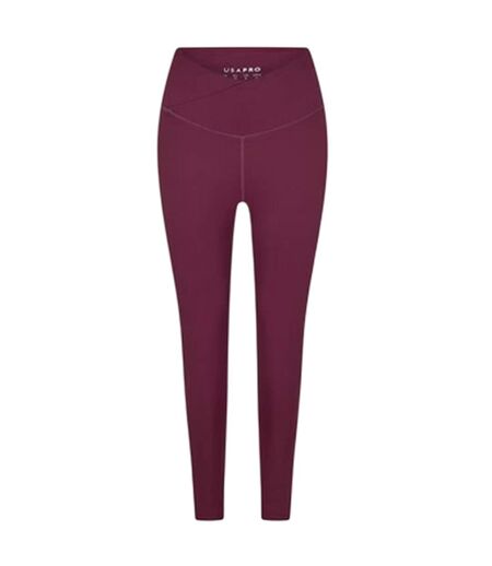 Legging Femme Pourpre USA