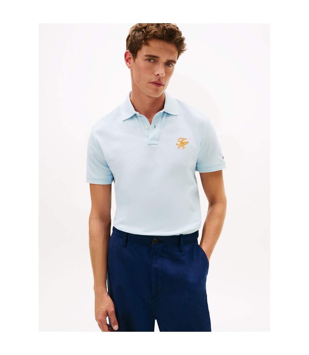 Polo Homme Bleu Tommy Hilfiger-2