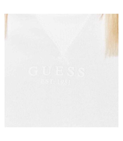 Sweat Blanc Femme Guess - M