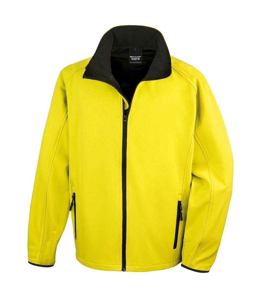 Veste softshell - Homme - R231M - jaune et noir