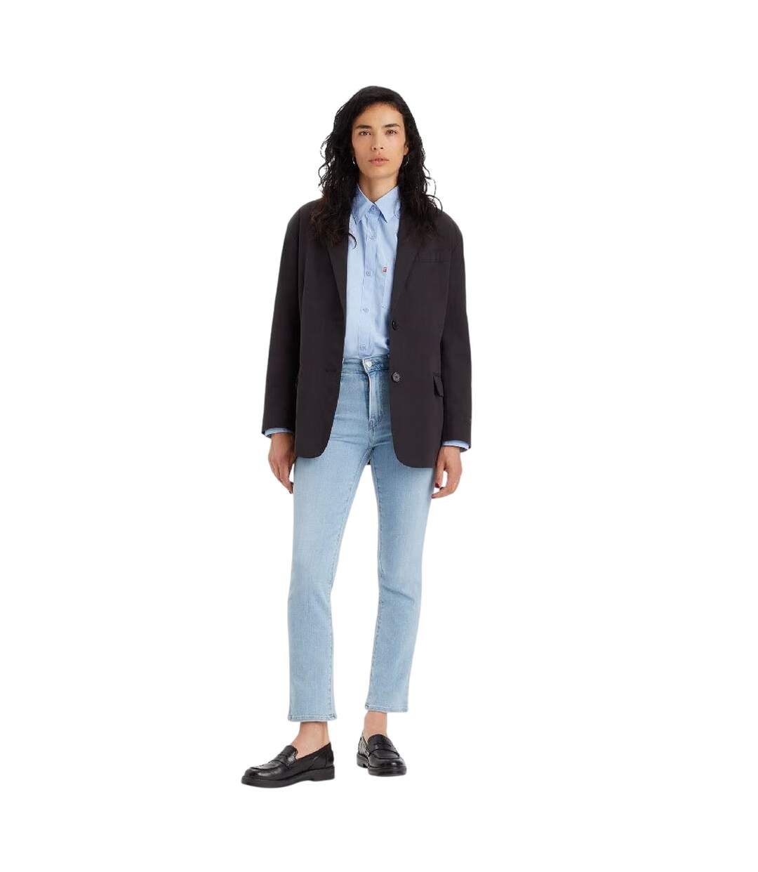 Mens High Rise Straight Leg Jeans Soho Azure Mood Levis-1