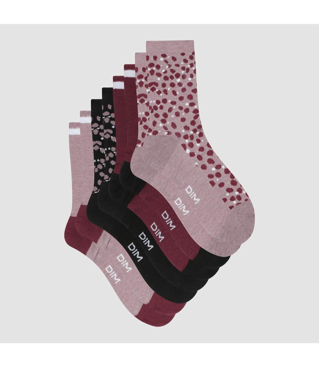 Lot de 4 Paires de Mi-Chaussettes Style Ecodim-3
