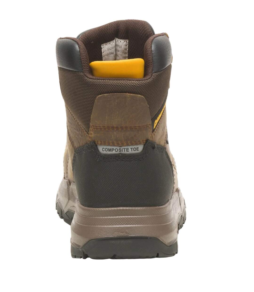 Mens crossrail 2.0 tumbled leather safety boots pyramid Caterpillar-2