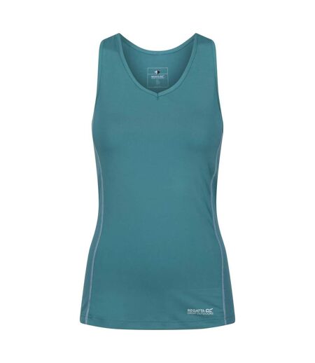 Womens/ladies Varey Extol Wicking Stretch Active Vest Top Blue Regatta