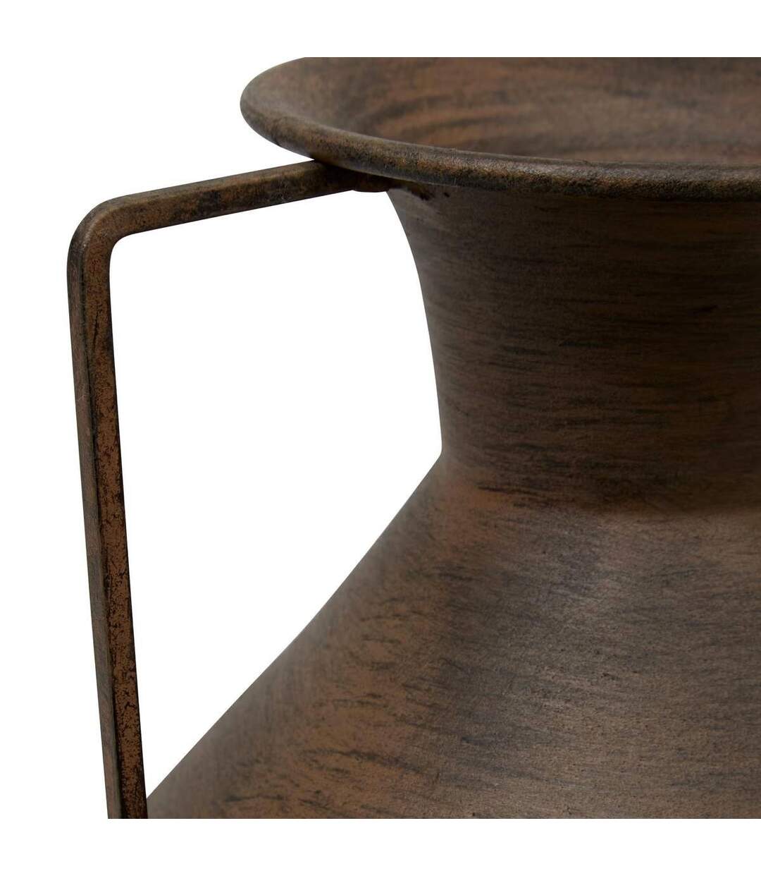 Vase Cruche en Métal Wonj 30cm Marron-2