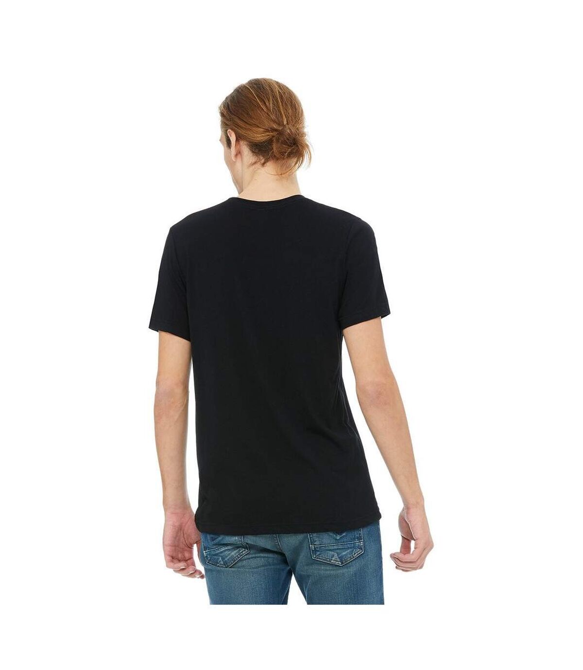 Canvas Mens Triblend Crew Neck Plain Short Sleeve T-Shirt (Soldi Black Triblend) - UTBC2596