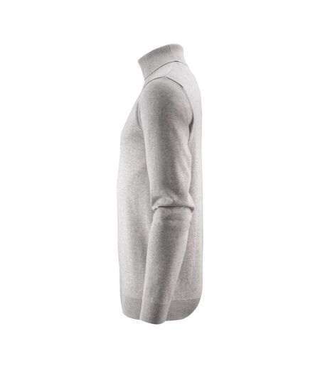 Mens Ashland Turtle Neck Pullover Grey Melange James Harvest