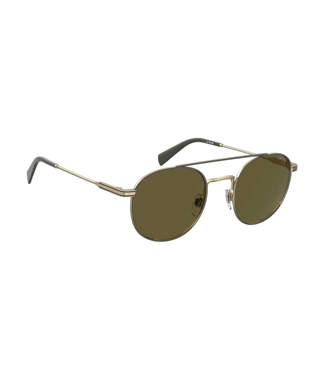 Unisex Adult Round Frame Beach Sunglasses One Size Gold Levis-3