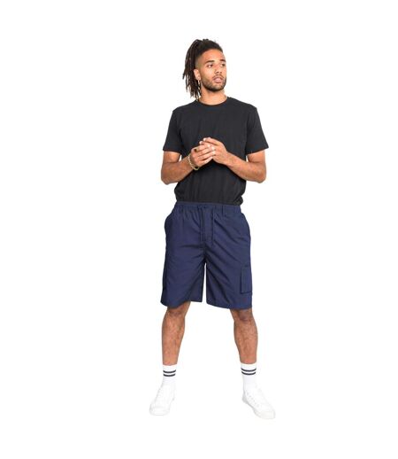 Duke Mens Nick D555 Elasticated Waist Cargo Shorts (Navy) - UTDC224