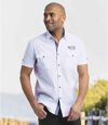 Men's White Aviator Shirt Atlas For Men