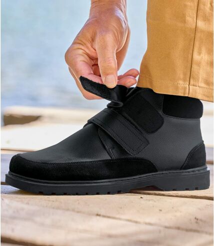 Men's Split Leather Ankle Boots  