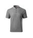 Mens Reserve Pique Work Polo Shirt Dark Grey Melange Melange Rimeck-1