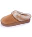 Isotoner Chaussons Mules femme velours ultra doux, compensées-1