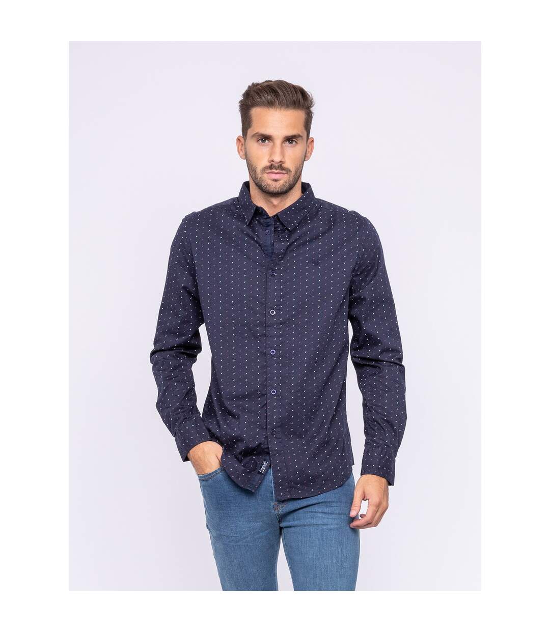 Chemise manches longues motifs TANAKA-1