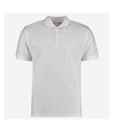 Polo klassic homme blanc Kustom Kit