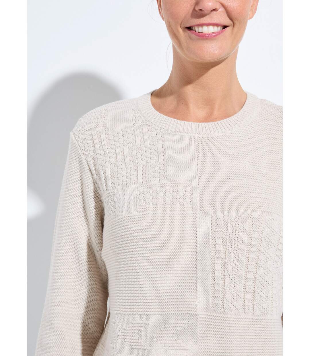 Pull-tunique col rond manches longues-4