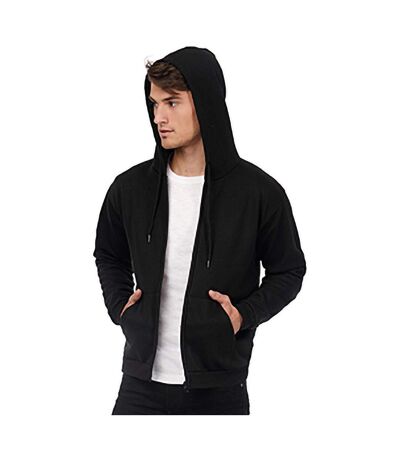 Sweat À Capuche Et Fermeture Zippée Adulte Unisexe Noir B&C