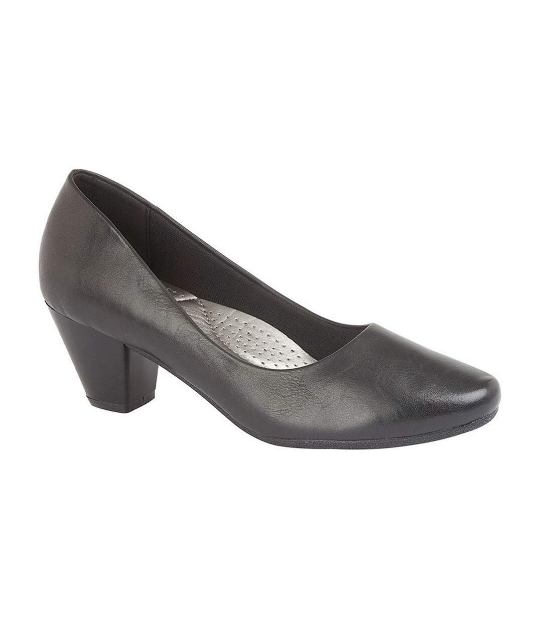 Escarpin en cuir femme noir Boulevard-1