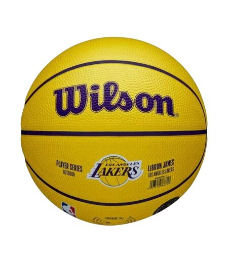 Ballon De Basket Motif/style Nba Lebron James Taille 3 Jaune Wilson