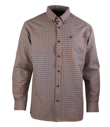 Chemise à carreaux Manches Longues Homme Challenger Troglo1 à Carreaux
