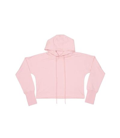 Mantis Womens/Ladies Cropped Hoodie (Soft Pink)