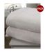 Pack of 2  Soft touch towel  one size white Rapport