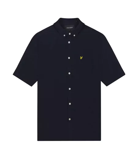 Chemise Manches Courtes Homme Bleu Marine Lyle & Scott