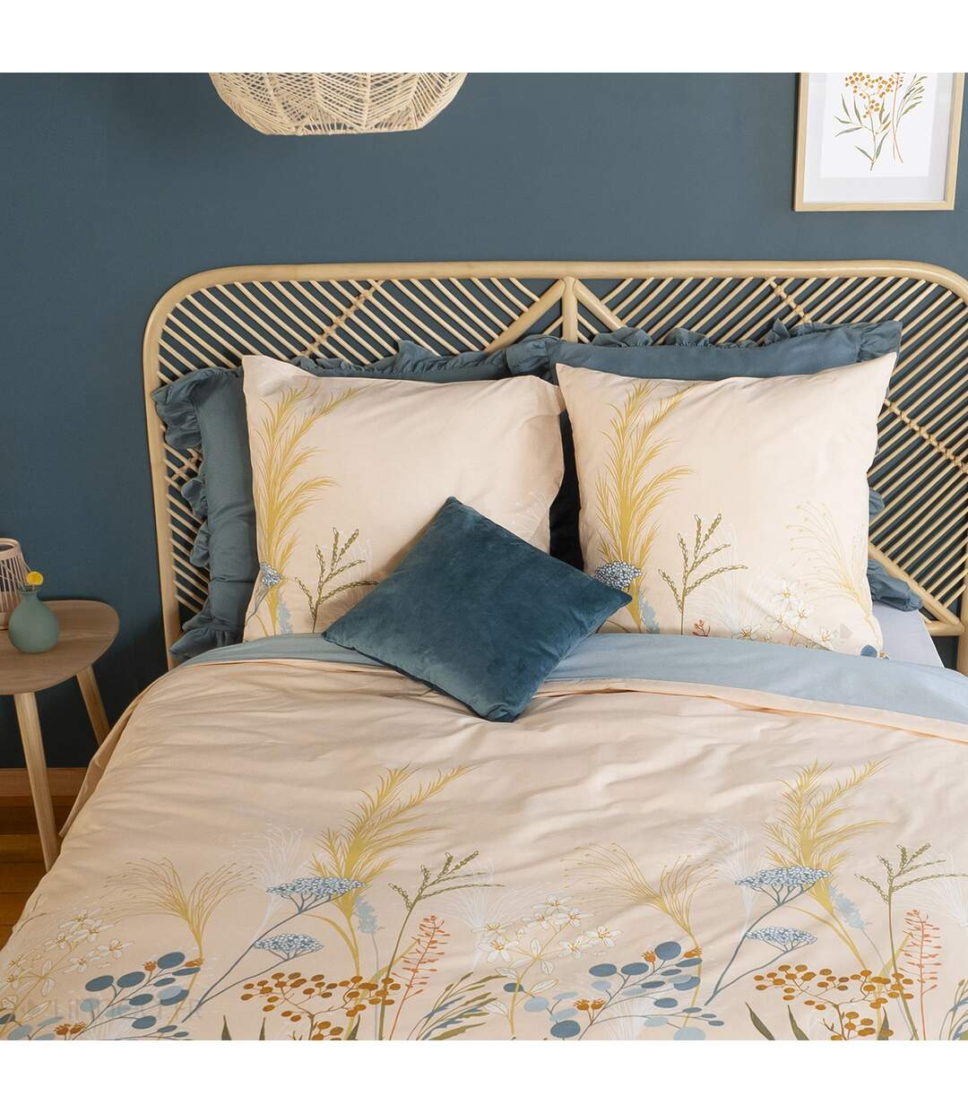 Parure de lit HELIA coton  Taie 63x63 cm-1