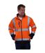 Veste softshell adulte orange / bleu marine Yoko-2