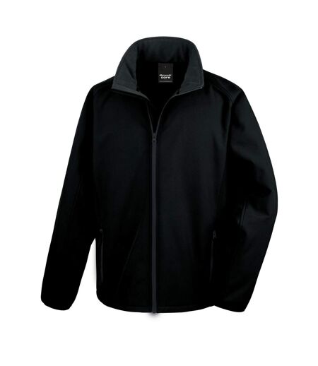 Result Core Mens Printable Soft Shell Jacket (Black)