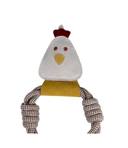 Jouet pour chiens hennifer the chicken taille unique blanc / marron Benji & Flo