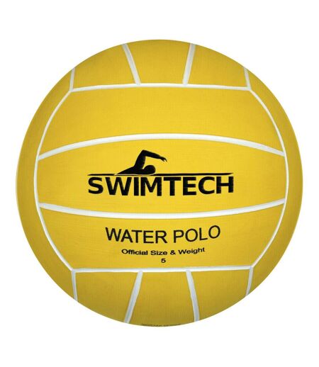 Ballon De Water-polo Taille 4 Jaune Noir SwimTech