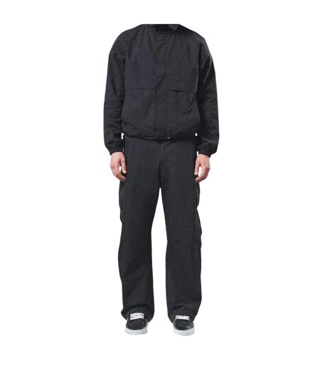 Mens Ripstop Cargo Trousers Black Couture Club