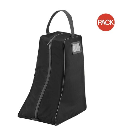 Quadra Large Boot Bag (Pack of 2) (Black/Graphite) (One Size)