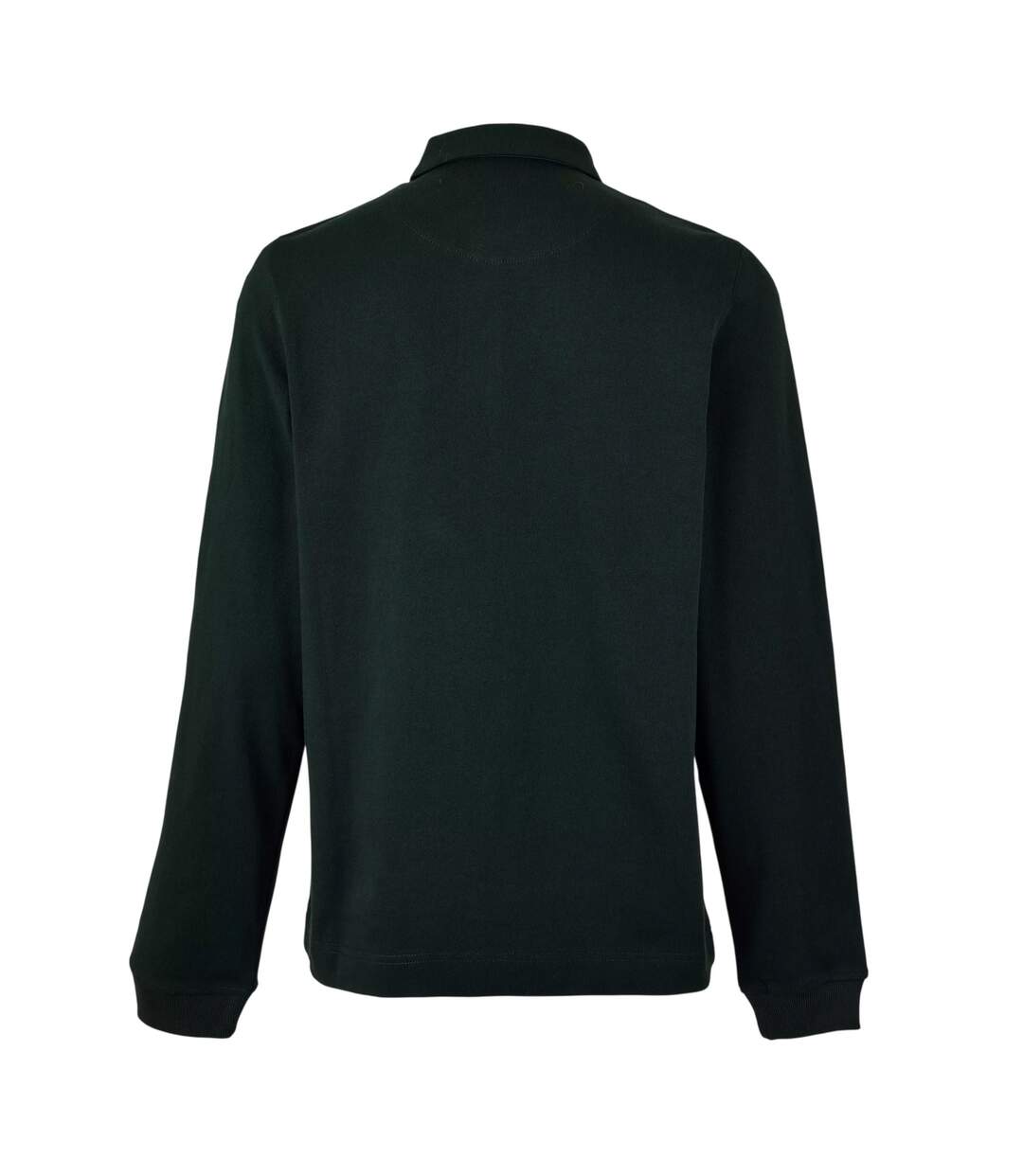 Mens Embroidered Logo Cotton Long-sleeved Polo Shirt Green Paul Smith-3