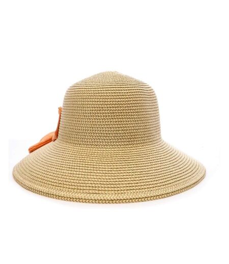 Chapeau de paille orange femme via lorenzo bohème