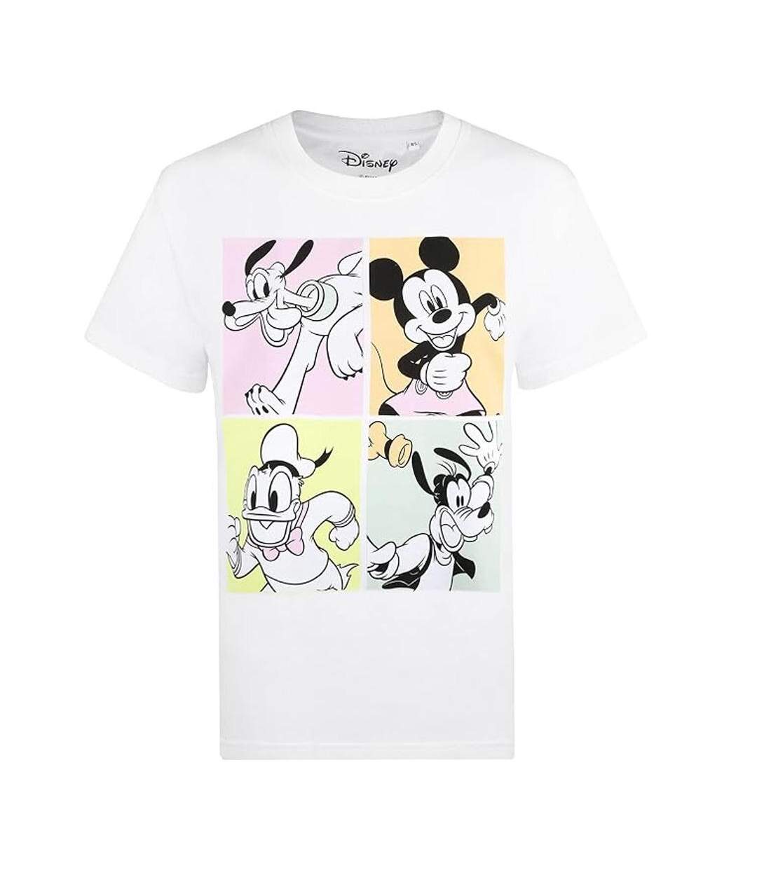 T-Shirt blanc femme disney mickey & friends 90s-2