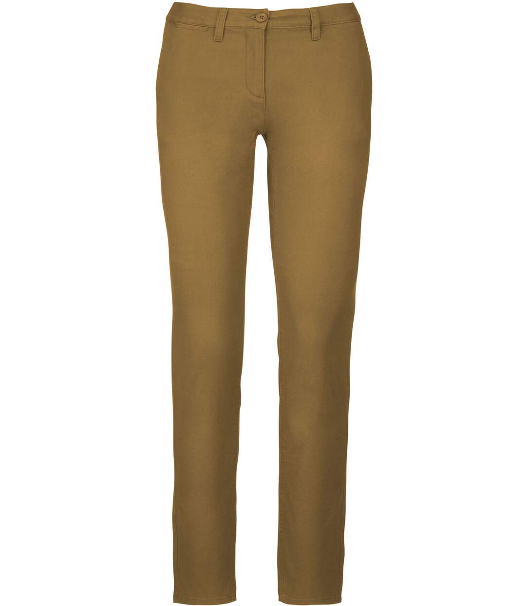 pantalon chino pour femme - K741 - beige camel