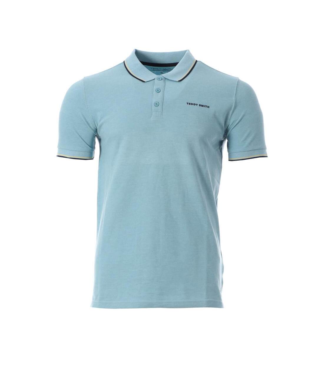 Polo Bleu Homme Teddy Smith Pasian 2 - S-1