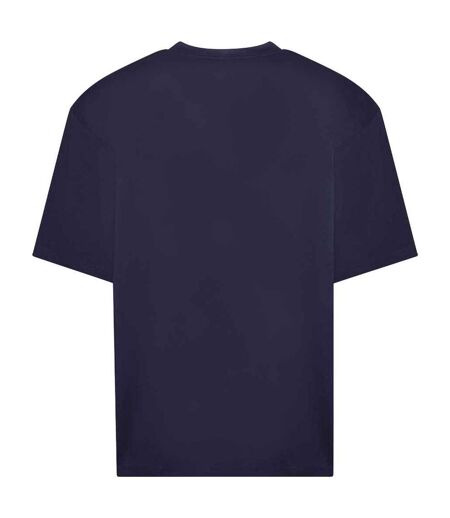 Mens 100 oversized t-shirt new french navy Awdis