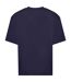 Mens 100 oversized t-shirt new french navy Awdis-2