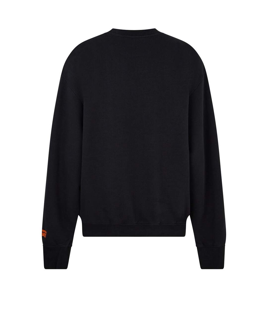 Womens/ladies logo recycled cotton crew neck sweatshirt black Heron Preston-2