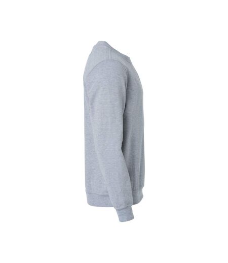 Sweat Basic Adulte Gris Chiné Clique