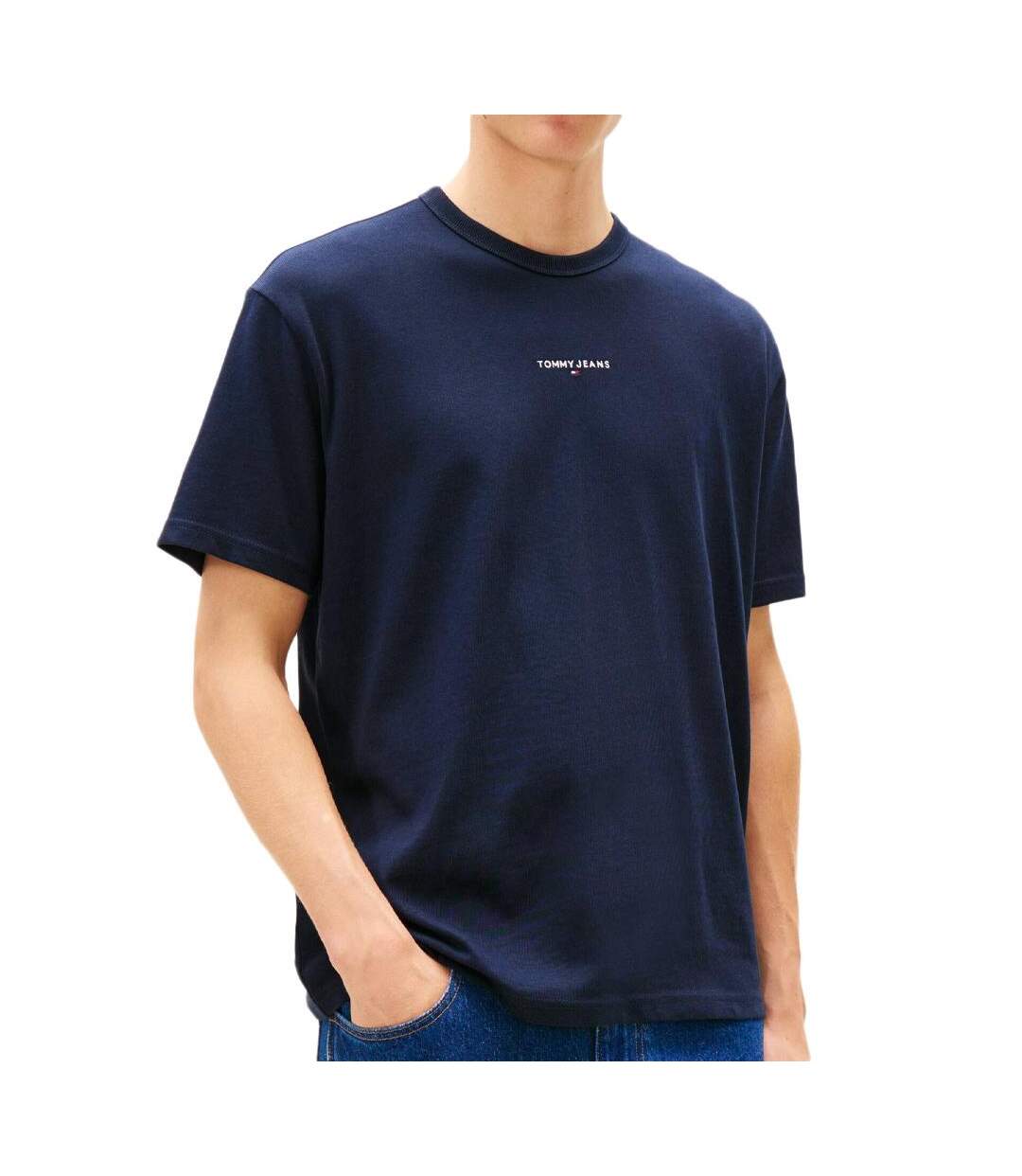 T-Shirt marine homme tommy hilfiger linear0-1
