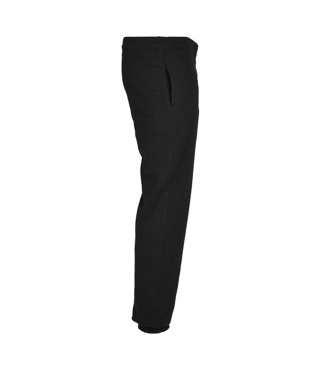 Unisex adult basic jogging bottoms black Build Your Brand-4