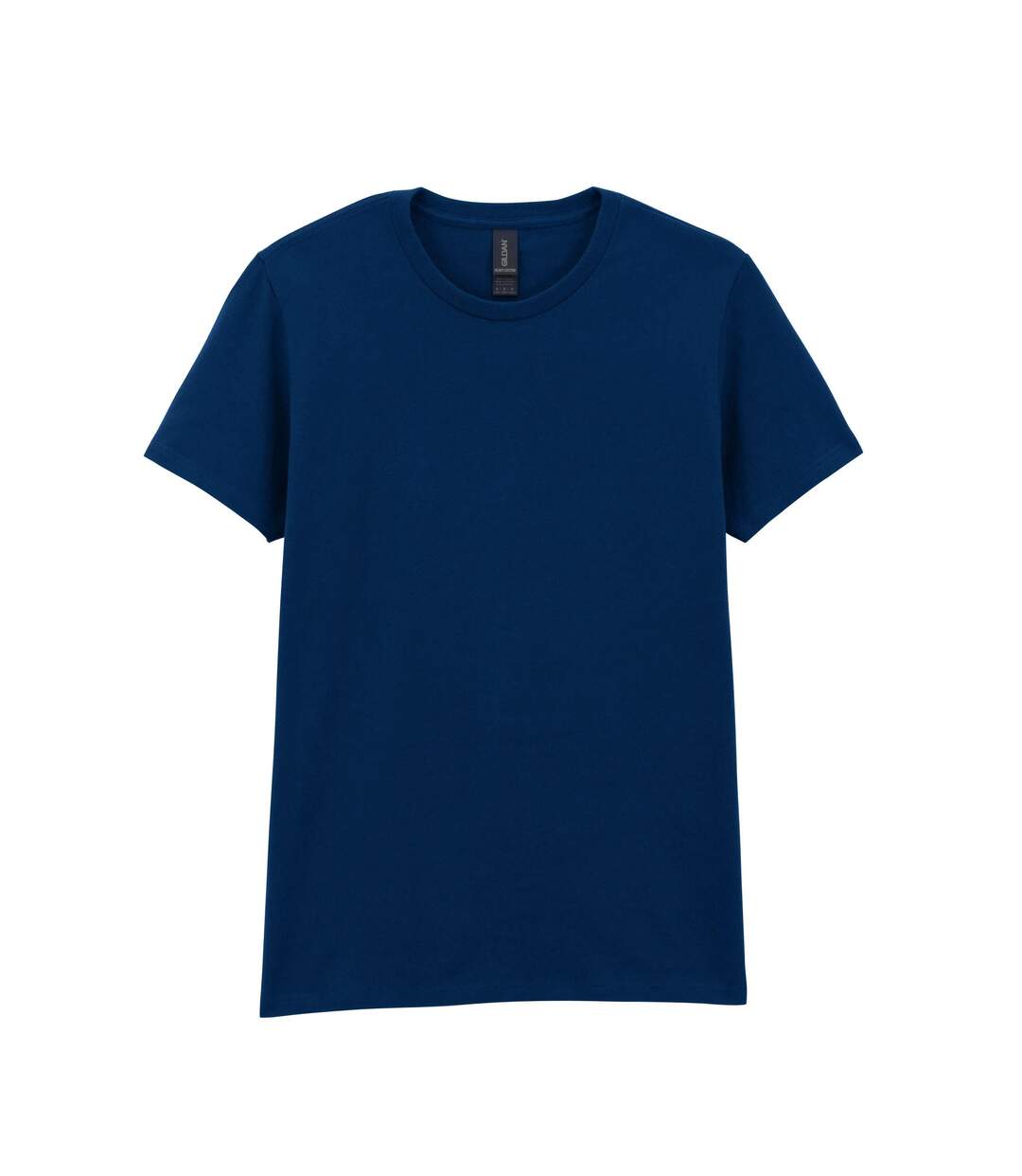 Ladies/womens Heavy Cotton Missy Fit Short Sleeve T-shirt Navy Blue Gildan-1