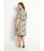 Robe-chemiser droite courte motif fleuri-2