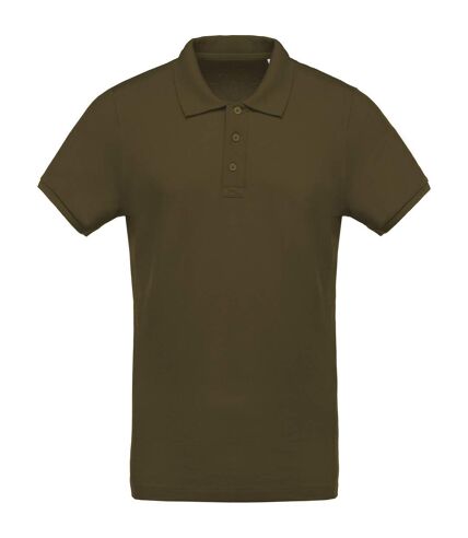 Kariban Mens Organic Pique Polo Shirt (Moss Green) - UTPC2985