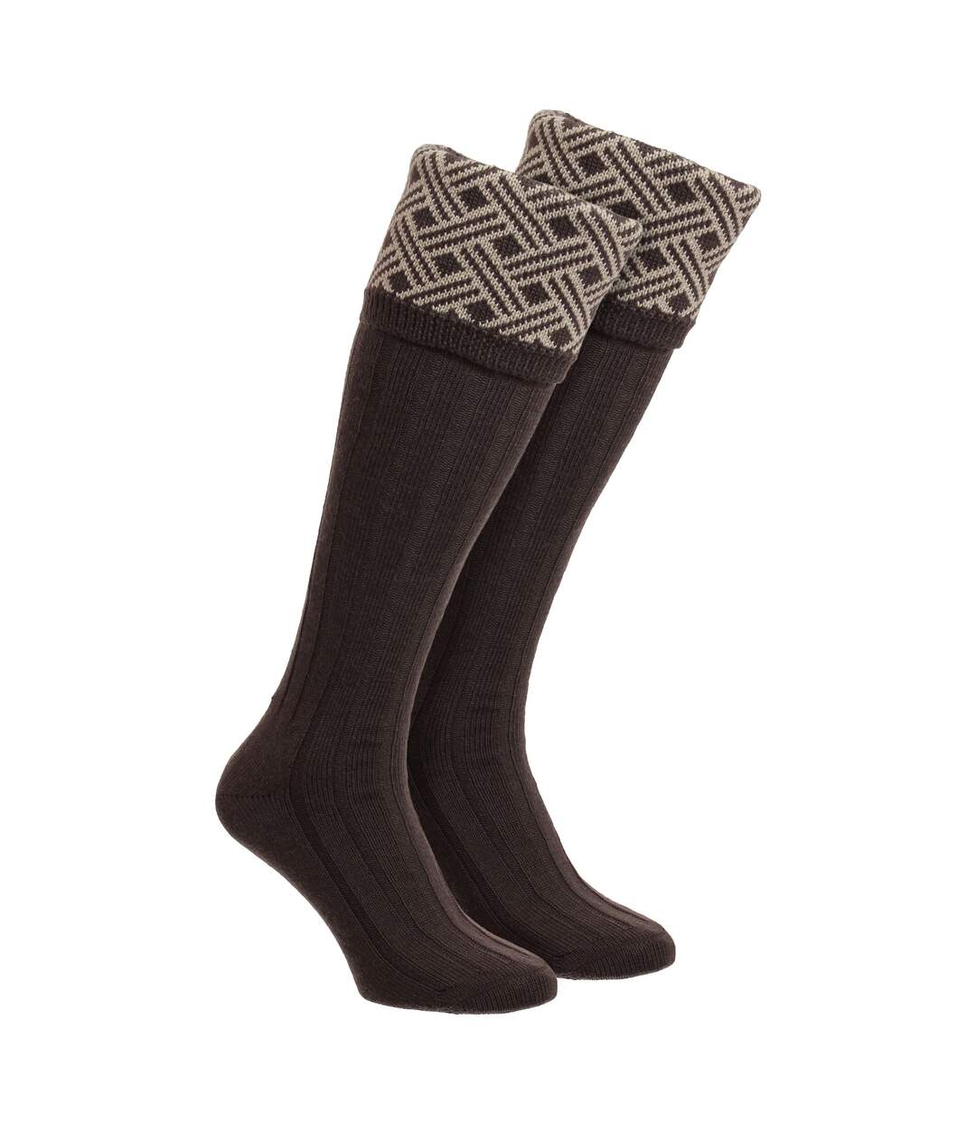 HJ Hall - Chaussettes de Chasse Homme Laine Mérinos Jacquard Chaudes-1